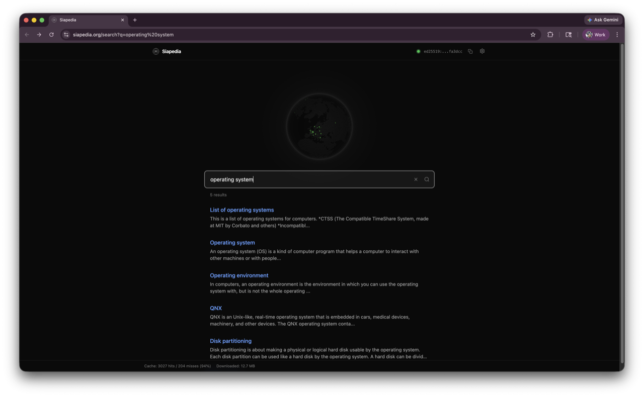Search results